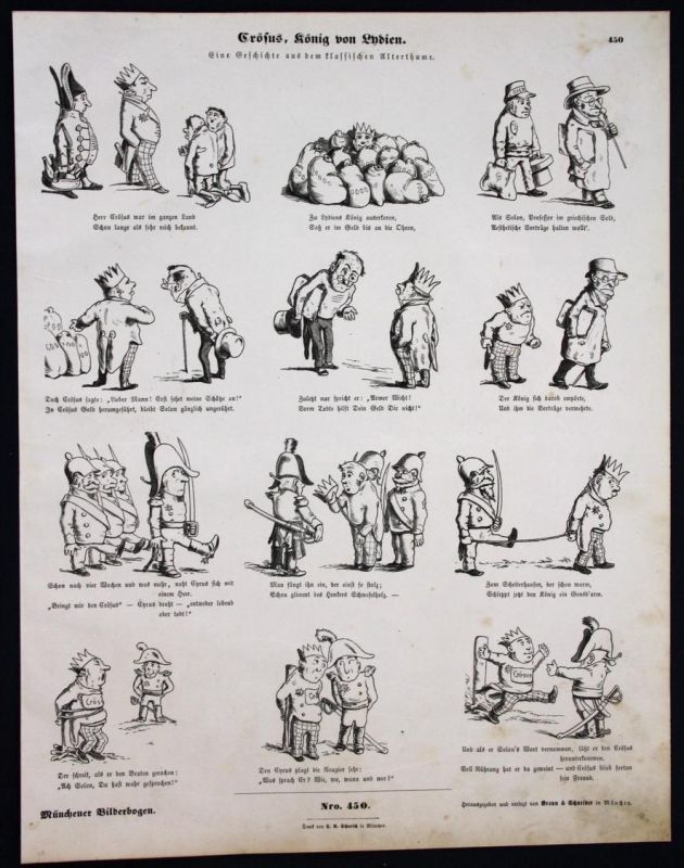 Crosus Konig Von Lybien Marchen Munchener Bilderbogen Nr 450 Nr Oldthing Sonstige Grafik Plakate