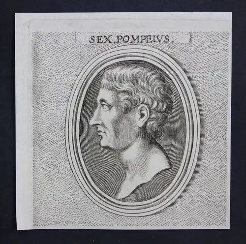 Sextus Pompeius Rom Antike Feldherr roman Portrait