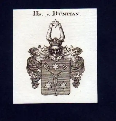 Herren v. Dumpian Kupferstich Wappen