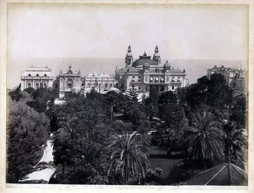 Monte Carlo Casino albumen Foto photo vintage antique