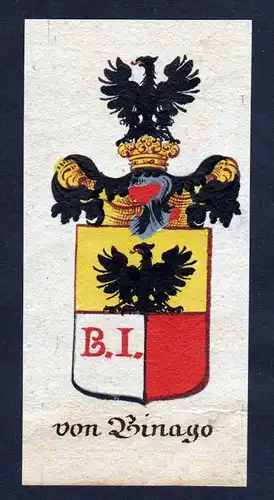 von Binago Böhmen Wappen coat of arms Manuskript