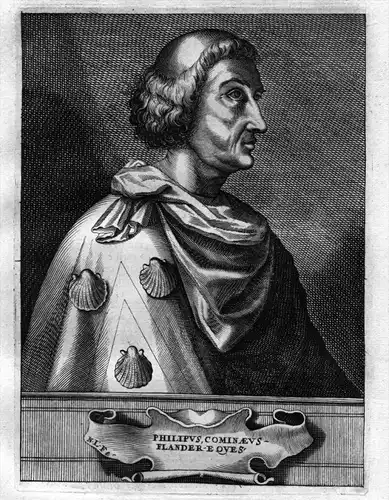 Philippe de Commines - Philippe de Commynes (1447 - 1511) historian writer diplomat Flanders Vlaanderen Bourg