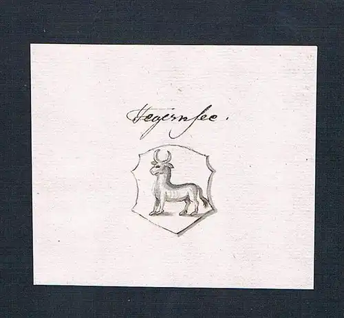 Tegernsee - Tegernsee Handschrift Manuskript Wappen manuscript coat of arms