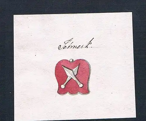Schneck - Schneck Adel Handschrift Manuskript Wappen manuscript coat of arms