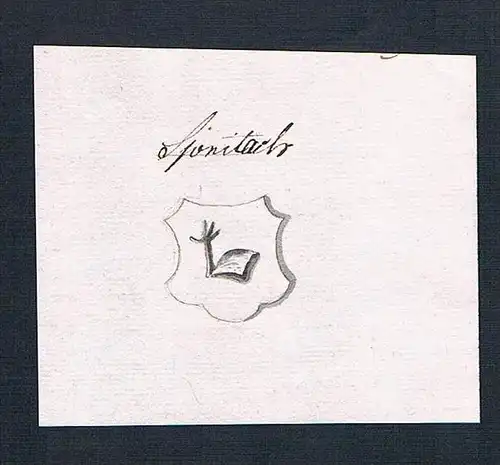 Spritach - Spritach Wappen Handschrift Manuskript manuscript coat of arms