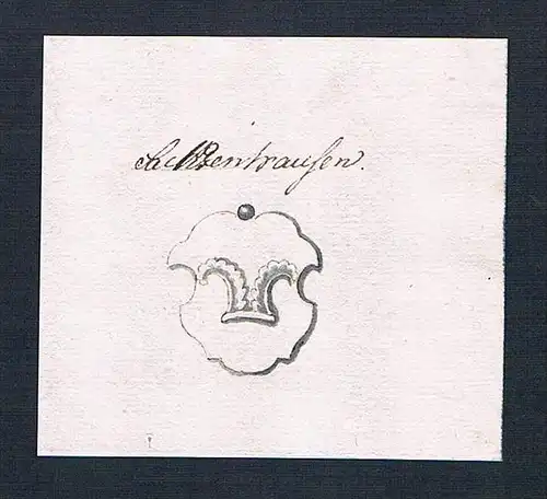 Sachsenhausen - Sachsenhausen Handschrift Manuskript Wappen manuscript coat of arms