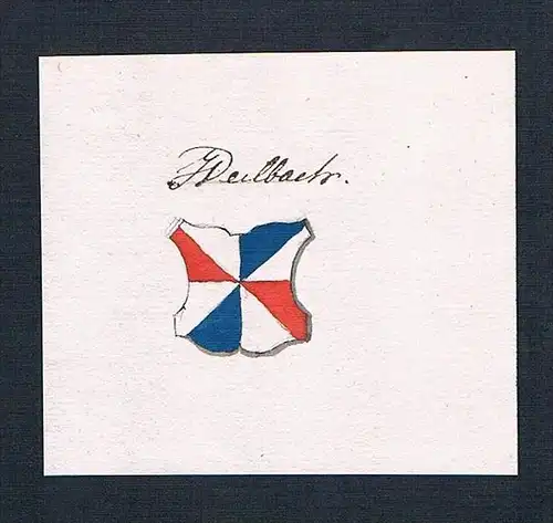 Weilbach - Weilbach Handschrift Manuskript Wappen manuscript coat of arms