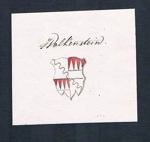 Wolkenstein - Wolkenstein Adel Wappen Handschrift Manuskript manuscript coat of arms