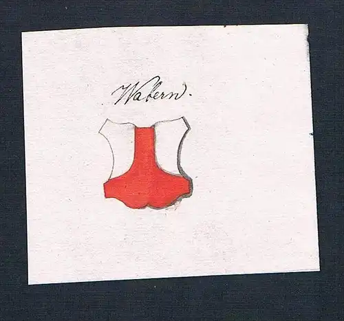 Wabern - Wabern Handschrift Manuskript Wappen manuscript coat of arms