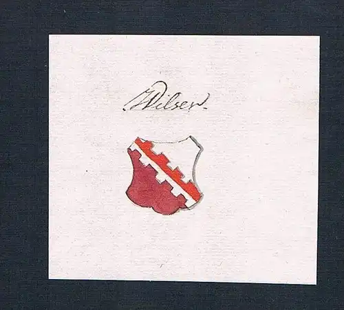 Wilser - Wils Wilser Wilsen Handschrift Manuskript Wappen manuscript coat of arms