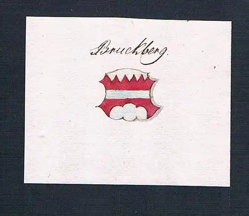Bruckberg - Bruckberg Wappen Handschrift Manuskript manuscript coat of arms