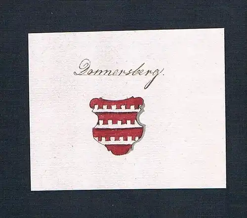 Donnersberg - Donnersberg Handschrift Manuskript Wappen manuscript coat of arms