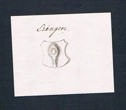 Eringen - Eringen Ering Handschrift Manuskript Wappen manuscript coat of arms