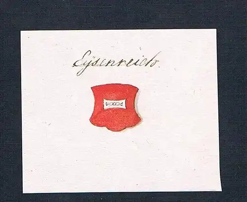 Eysenreich - Eisenreich Handschrift Manuskript Wappen manuscript coat of arms