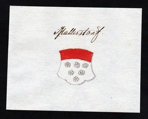 Mallerstorf - Mallerstorf Mallersdorf Handschrift Manuskript Wappen manuscript coat of arms