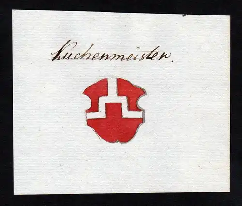 Kuchenmeister - Kuchenmeister Handschrift Manuskript Wappen manuscript coat of arms