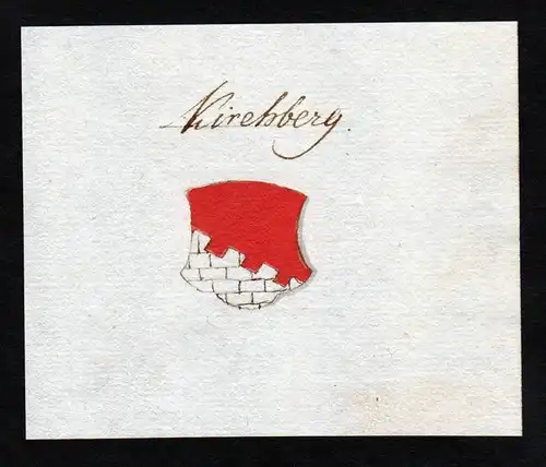 Kirchberg - Kirchberg Wappen Handschrift Manuskript manuscript coat of arms