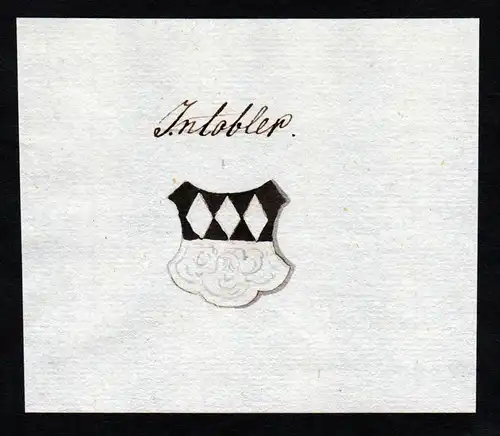 Intobler - Intobler Adel Handschrift Manuskript Wappen manuscript coat of arms