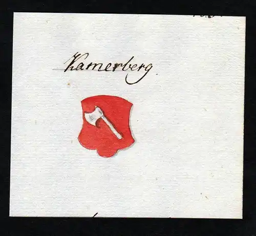 Kamerberg - Kamerberg Kammerberg Handschrift Manuskript Wappen manuscript coat of arms