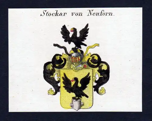 Stockar von Neufern - Stockar Neufern Wappen Adel coat of arms heraldry Heraldik Kupferstich
