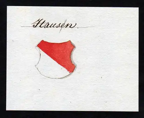Hausn - Hausn Handschrift Manuskript Wappen manuscript coat of arms