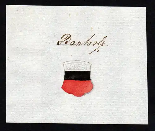 Panholz - Panholz Handschrift Manuskript Wappen manuscript coat of arms