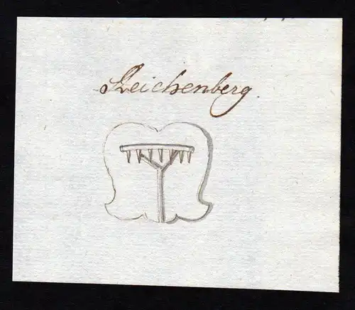 Reichenberg - Reichenberg Handschrift Wappen Manuskript manuscript coat of arms
