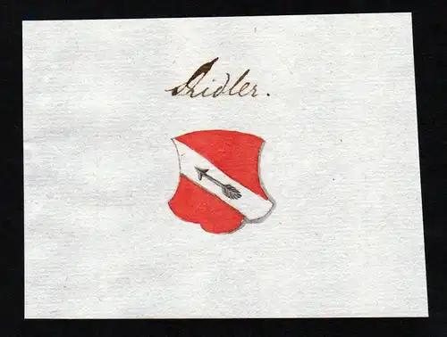 Ridler - Ridler Riedler Handschrift Manuskript Wappen manuscript coat of arms