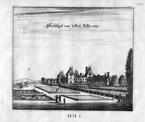 Chateau de Villeroy Paris Frankreich France gravure estampe Kupferstich