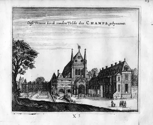 Saint Martin des Champs Kirche Paris Frankreich France gravure estampe Kupferstich