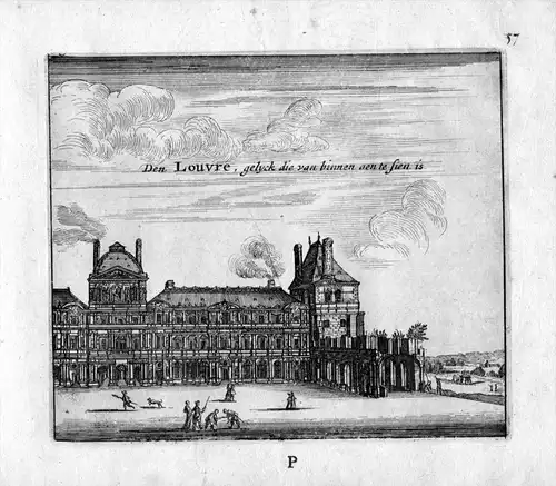 Louvre Galerie Paris Frankreich France gravure estampe Kupferstich