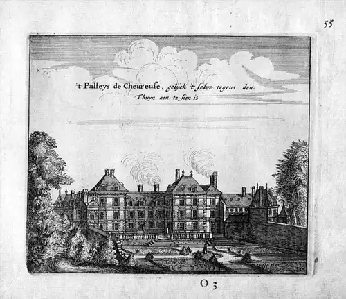 Palais du Chevreuse Paris Frankreich France gravure estampe Kupferstich