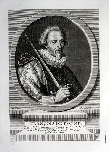 Francois de Bonne - Francois de Bonne de Lesdiguieres (1543-1626) Seigneur puis duc de Lesdiguières, comte de