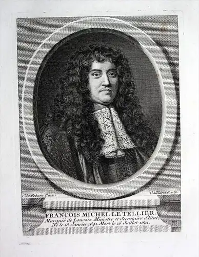 Francois Michel le Tellier - Francois Michel Le Tellier de Louvois (1641-1691) Comte de Tonnere homme d'etat L