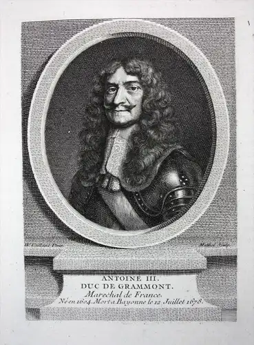 Antoine III. Duc de Grammont - Antoine III de Gramont (1604-1678) Lieutenant général de Normandie, puis en P