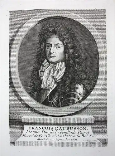 Francois D'Aubusson - Francois d'Aubusson Herzog La Feuillade (1631-1691) Du de Roannez Dauphiné marechal Mar