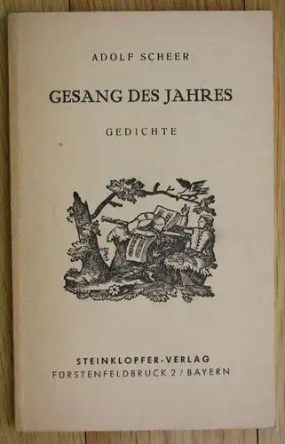 Adolf Scheer Gesang des Jahres Gedichte Steinklopfer Verlag