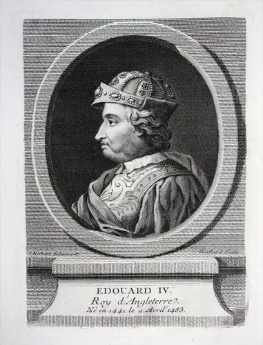 Edouard IV - Edward Eduard IV York König England King Great Britain Portrait engraving gravure