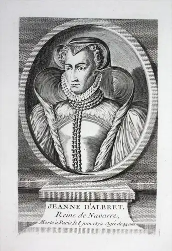 Jeanne d'Albret. Reine de Navarre - Johanna III von Navarra (1528-1572) Jeanne d'Albret Königin Reine Navarra