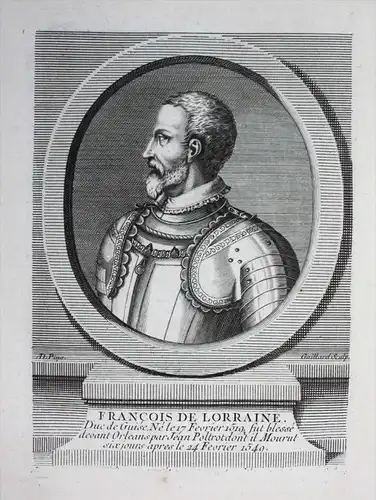 Francois de Lorraine - Francois de Lorraine Franz Lothringen Herzog Duc Guise Kupferstich Portrait engraving