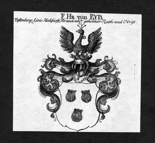 Eyb - Eyb Eib Wappen Adel coat of arms heraldry Heraldik Kupferstich