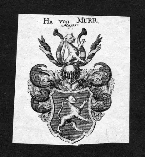 Murr - Murr Wappen Adel coat of arms heraldry Heraldik Kupferstich