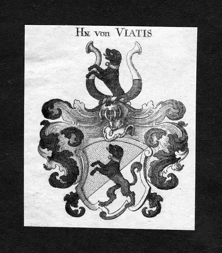 Viatis - Viatis Wappen Adel coat of arms heraldry Heraldik Kupferstich