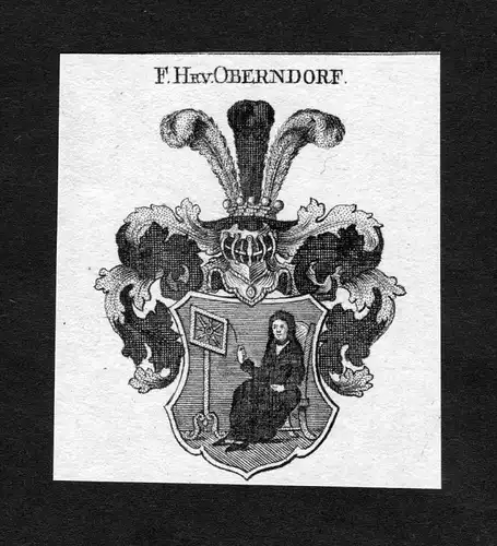 Oberndorf - Oberndorf Wappen Adel coat of arms heraldry Heraldik Kupferstich