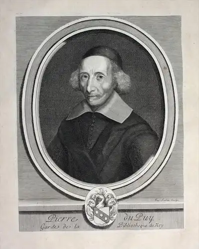 Pierre du Puy - Pierre Dupuy (1582-1651) biblioticaire Bibliothekar ecrivain Portrait