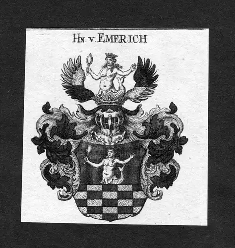Emerich - Emerich Emmerich Wappen Adel coat of arms heraldry Heraldik Kupferstich