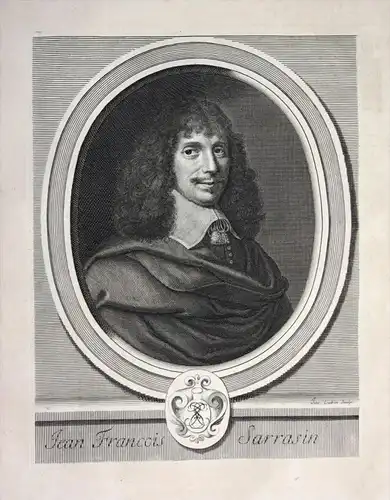 Jean Francois Sarrasin - Jean Francois Sarrasin (1614-1654) Sarasin Autor ecrivain writer Portrait