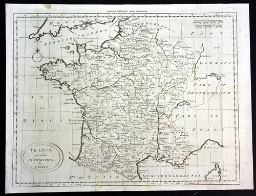 France from the best Authorities - France Frankreich Paris Nancy carte map Karte gravure