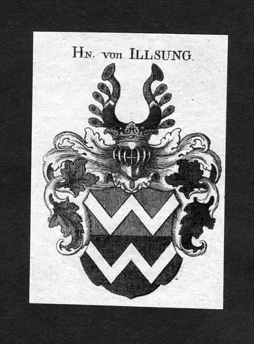 Illsung -  Illsung Illsüng Wappen Adel coat of arms heraldry Heraldik Kupferstich