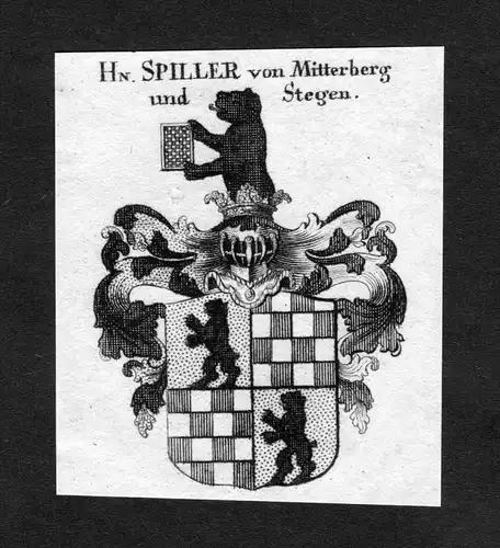 Spiller von Mitterberg und Stegen - Spiller von Mitterberg und Stegen Wappen Adel coat of arms heraldry Herald